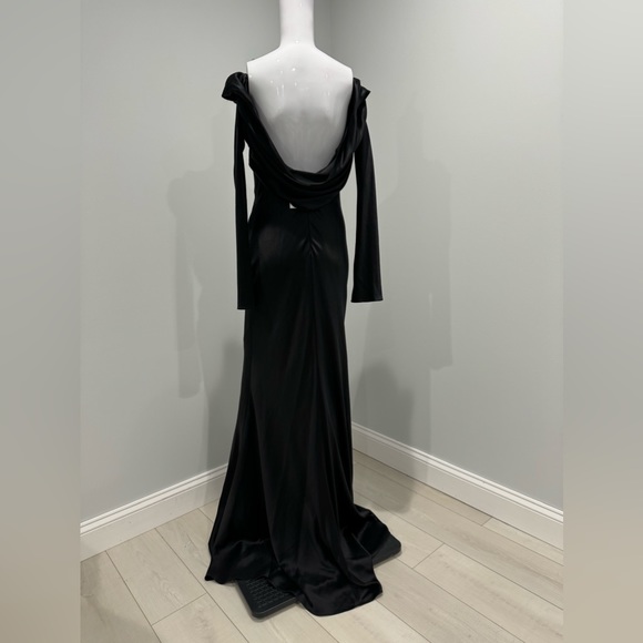 $4990 Danielle Frankel Noa Crepe Satin Gown size 8 - Picture 10 of 12